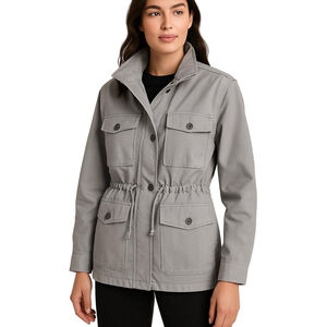 Aritzia Sunday Best Gray Utility Jacket SZ Medium